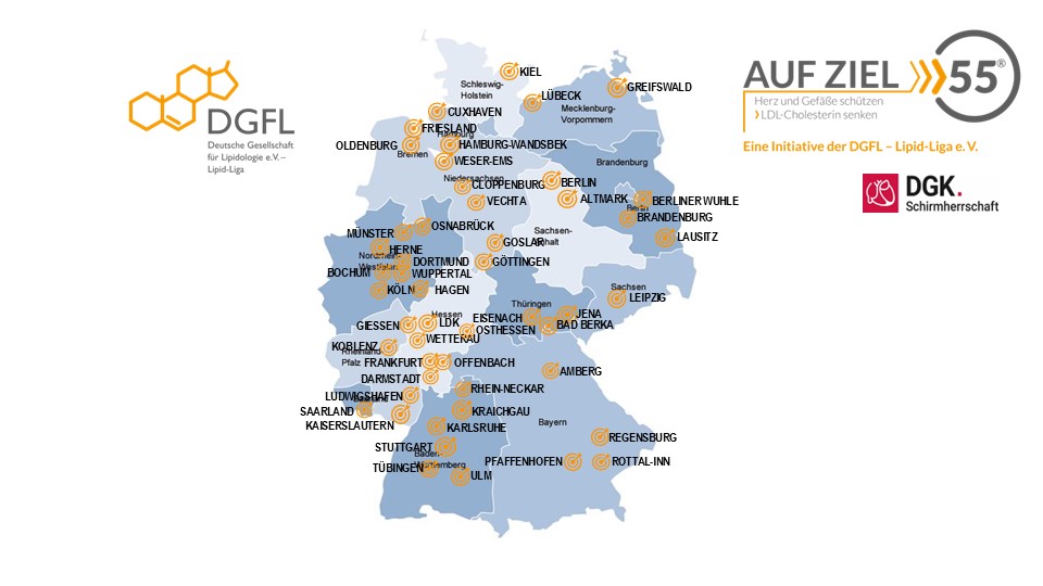 Gratulation der DGFL – Lipid-Liga e. V. an alle 50 „Auf Ziel“-Städte und -Regionen